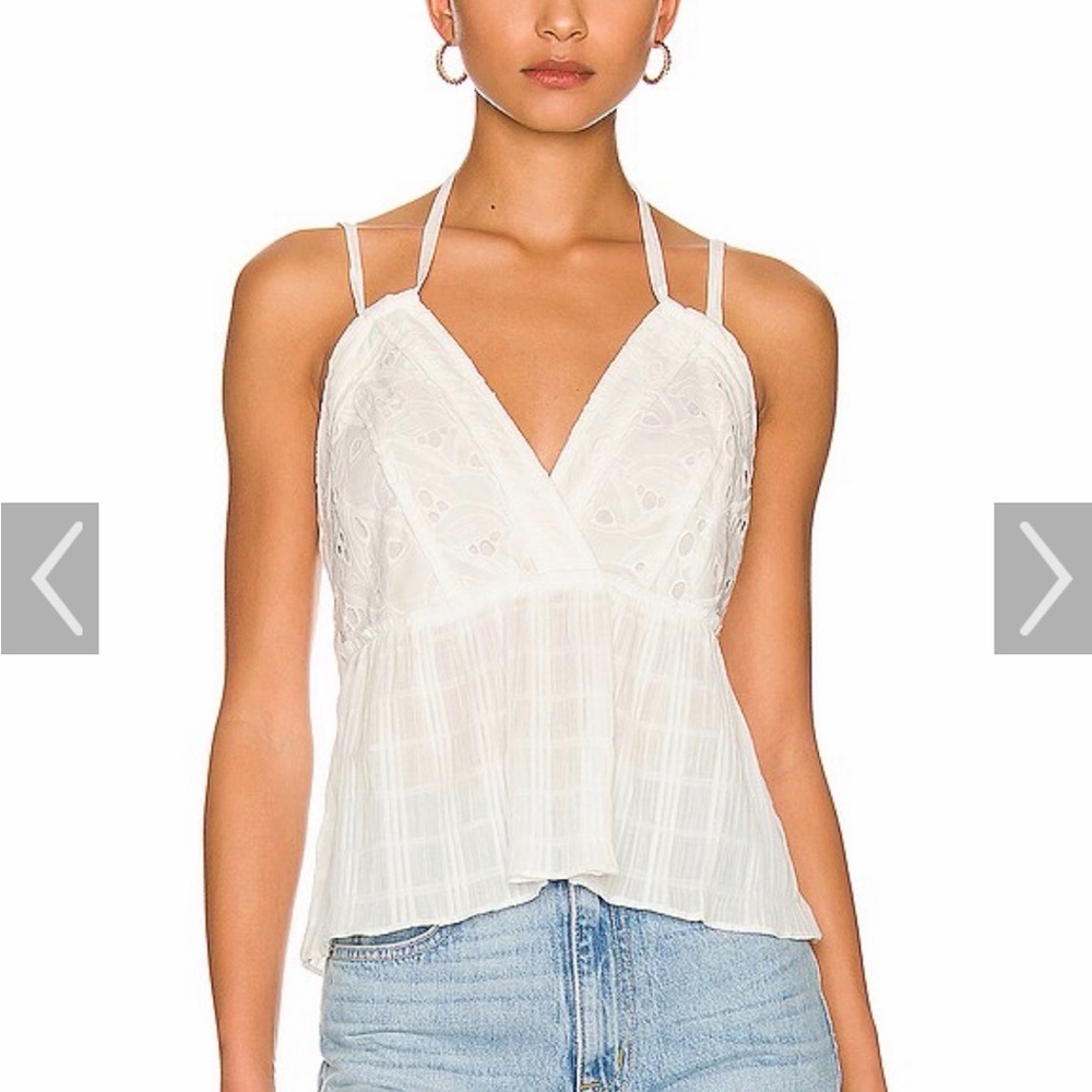 IRO White Lace Camisole Top